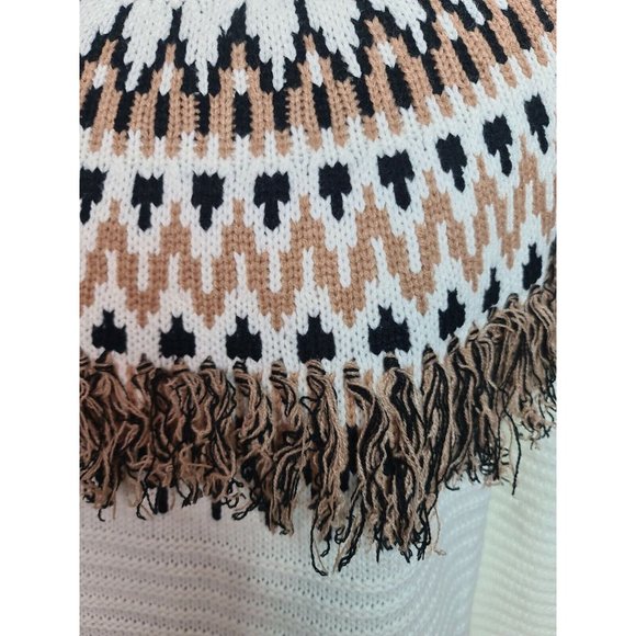 MINK PINK women size M 1980s retro style knitted jumper ugly sweater tassels - Picture 5 of 9